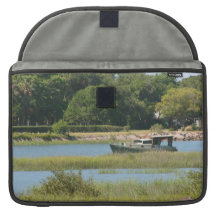 Boat in st augustine inlet  in Florida Sleeve For MacBook Pro