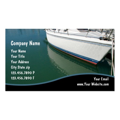 Boat Maintenance Business Cards