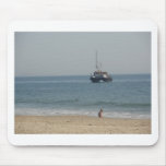 Boat off Bournemouh beach Mousepad