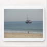 Boat off Bournemouh beach Mousepad