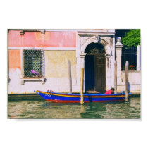 Boat on the Grand Canal Venice Italy Print Poster