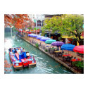 Boat on the Riverwalk posters