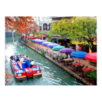 Boat on the Riverwalk posters by jennlynndesign Boat on the Riverwalk posters