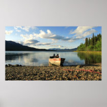 Boat on the Shore Poster