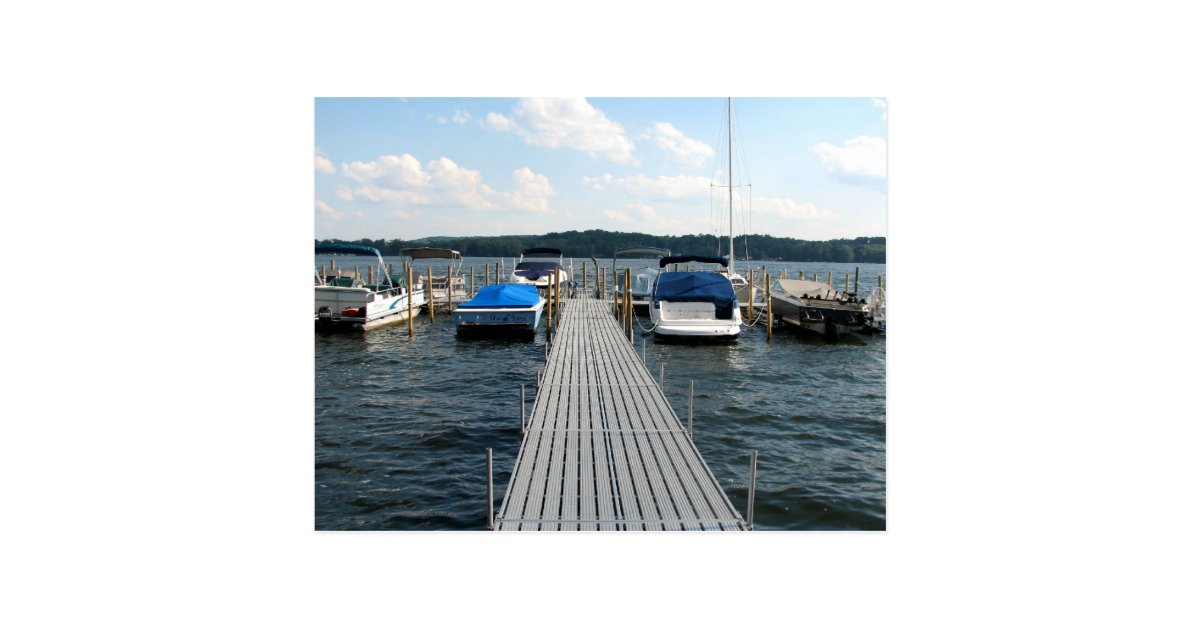 Boat Pier Chautauqua Lake Postcard Zazzle
