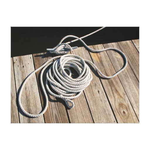 Boat Rope Tie Down Canvas Print Zazzle