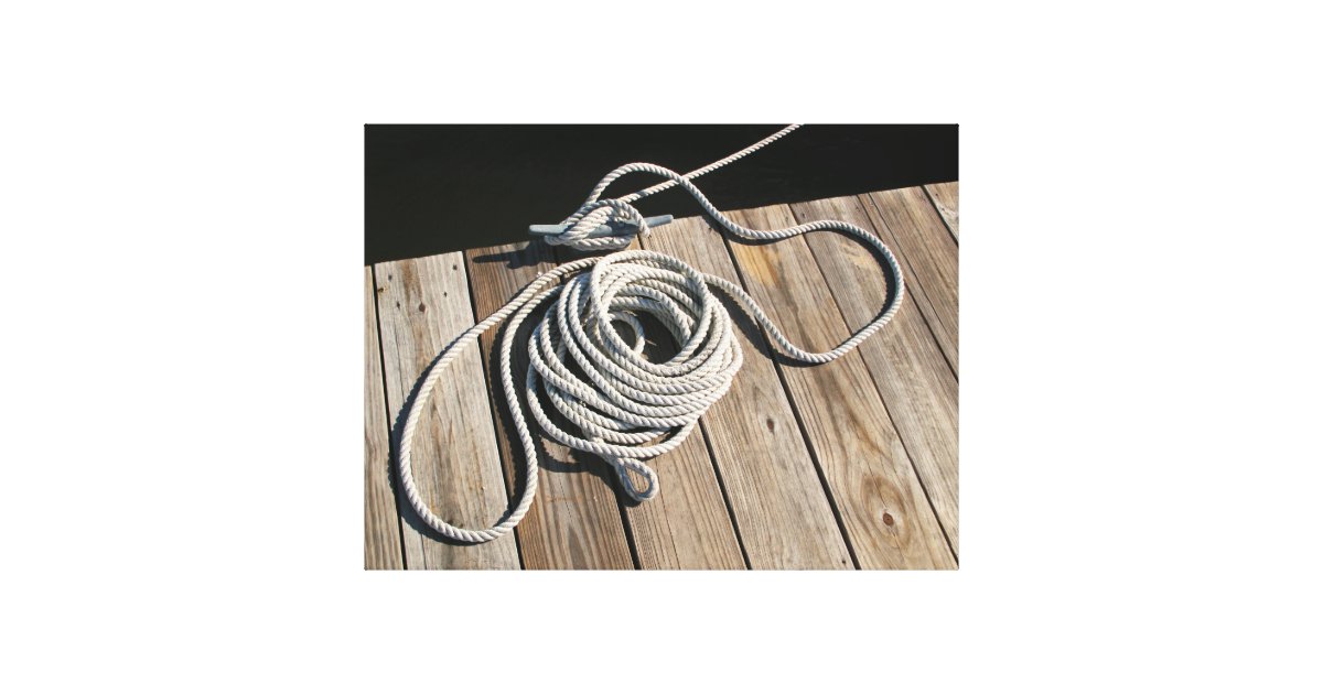 Boat Rope Tie Down Canvas Print Zazzle