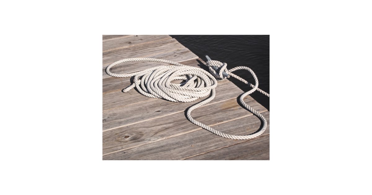 Boat Rope Tie Down Canvas Print Zazzle