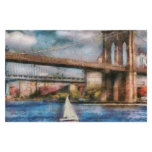 Boat - Sailing under the Brooklyn Bridge Customized Stationery