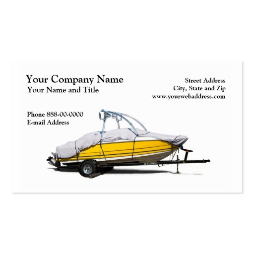 Boat Sales Business Card (front side)