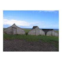 Boat Sheds on the Holy Island, Lindisfarne - front posters by meikleman Boat Sheds on the Holy Island, Lindisfarne - front posters