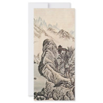 Boat Trip On The River Below A Buddhist Temple Rack Card