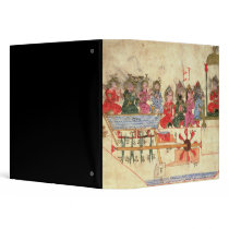 Boat with Automata, illustration Vinyl Binder