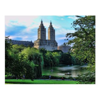 Boaters on the Central Park Lake, San Remo Post Cards