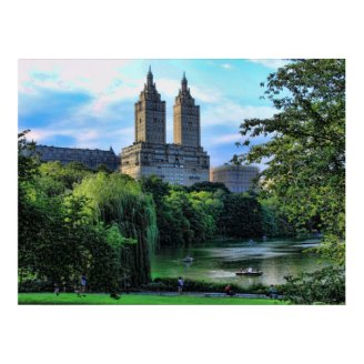 Boaters on the Central Park Lake, San Remo Posters