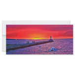 Boating at Sunrise Rack Card Template