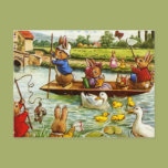 Boating Bunnies Postcards