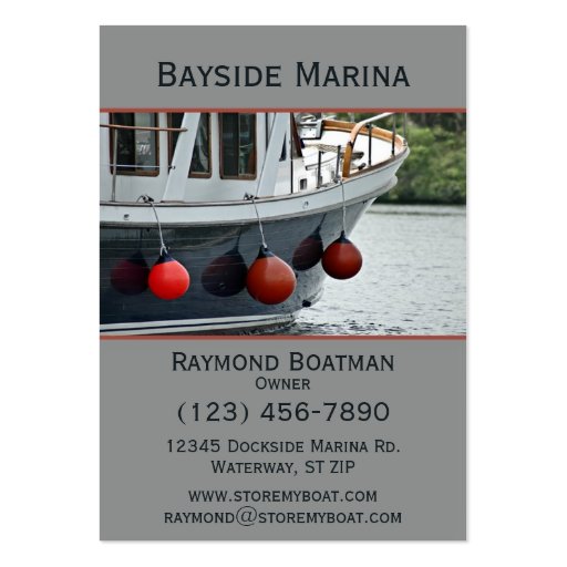 Boating Business Card (front side)
