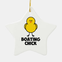 Boating Chick Ornament