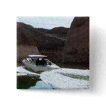 Boating fun in the Colorado River, on a button by design_girl Boating fun in the Colorado River, on a button