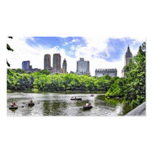 Boating in Central Park Business Card Template
