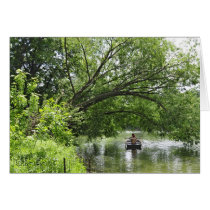 Boating in Central Park Greeting Card