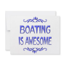 Boating is Awesome invitations