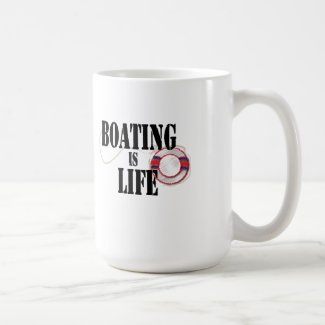 Boating is Life! Classic White Coffee Mug