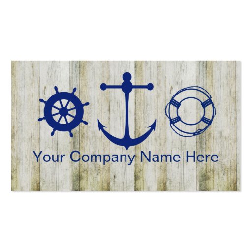Boating Marine Business Cards (front side)