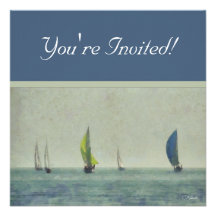 Boating on Lake Michigan Invitations