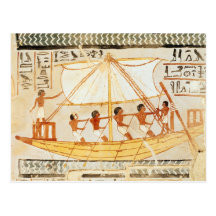 Boatmen on the Nile, from the Tomb of Sennefe Post Cards