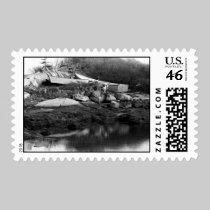 Boats Ashore Postage Stamp stamps