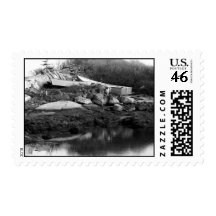 Boats Ashore Postage Stamp