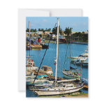 Boats at King's Wharf, Bermuda Custom Announcement