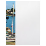 Boats at King's Wharf, Bermuda Customized Letterhead