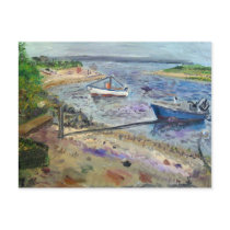 boats at napeaque, The Hamptons postcards