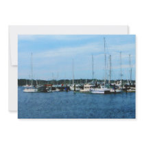 Boats at Newport RI Personalized Invites