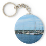 Boats at Newport RI keychains