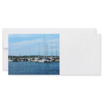Boats at Newport RI Rack Card Design