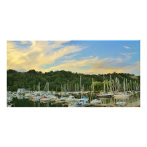 Boats at the Marina 4 Photo Card