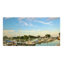 Boats at the Marina 4 Personalized Photo Card