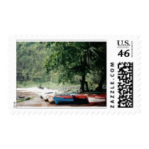 boats at The Reunion island postage