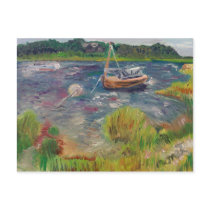 Boats at the Springs East Hampton postcards