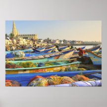 Boats being readied for fishing, The Church of Posters