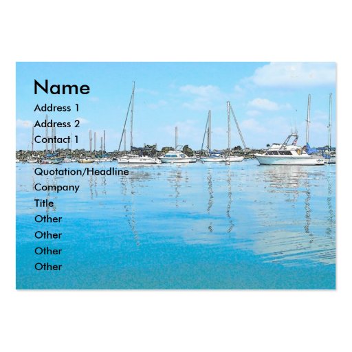 Boats Business Card (front side)