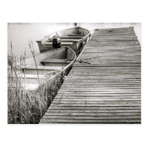 Boats by the Dock Postcard