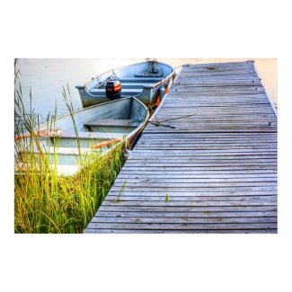 Boats by the Dock print