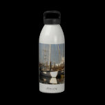 Boats docked ocean seascape photography water bottles