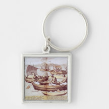 Boats in Goa Keychain