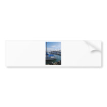 Boats in harbor bumper stickers